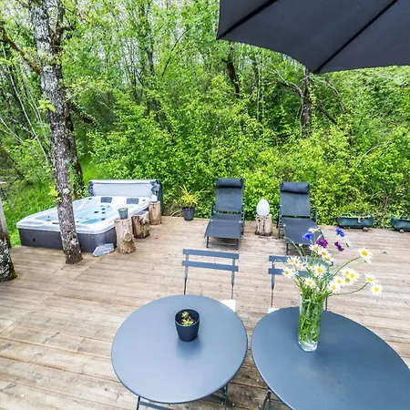 Dome Premium & Jacuzzi , Nature En Dordogne Tatil Evi La Dornac